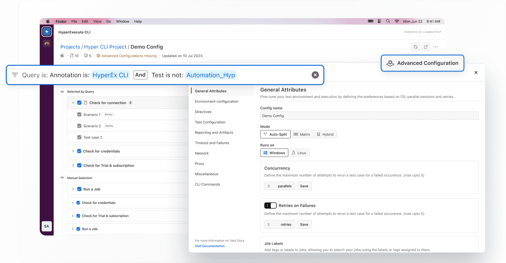 HyperExecute GUI HyperExecute GUI